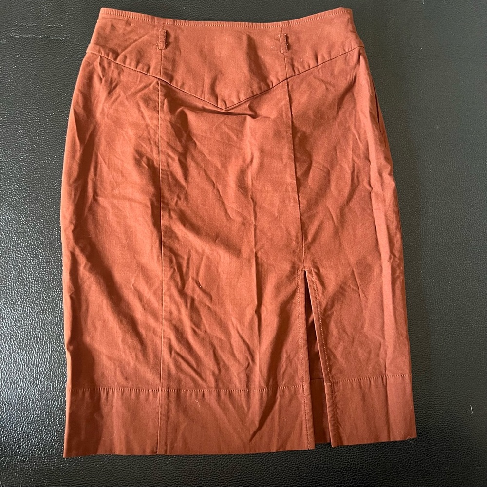 Anthropologie Brown Pencil Skirt XS